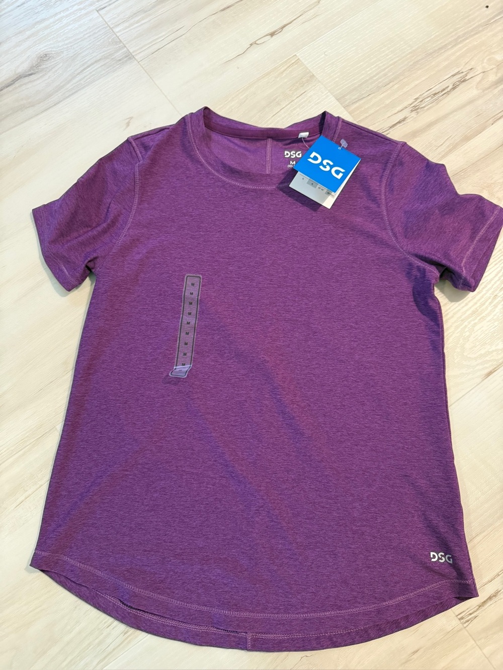 DSG Kids Purple Short Sleeve Athletic Tee girls medium